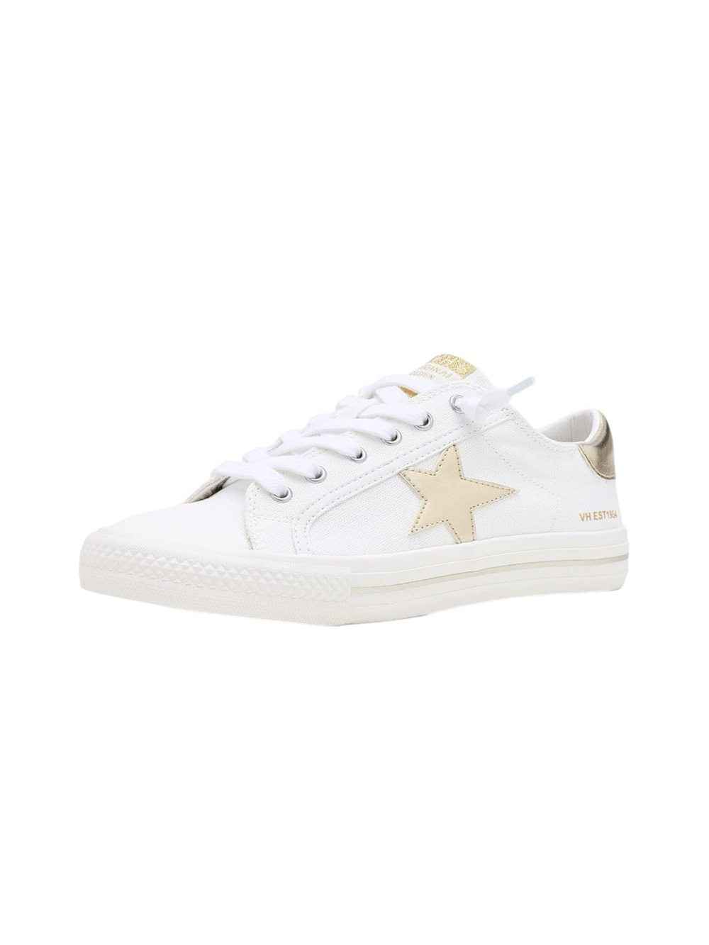 Vintage Havana Alive Sneaker White Gold Mix Size 7.5 with Extra Laces NIB